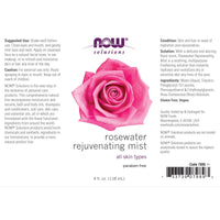 Thumbnail for Now Rosewater Rejuvenating Mist 118 mL - Nutrition Plus