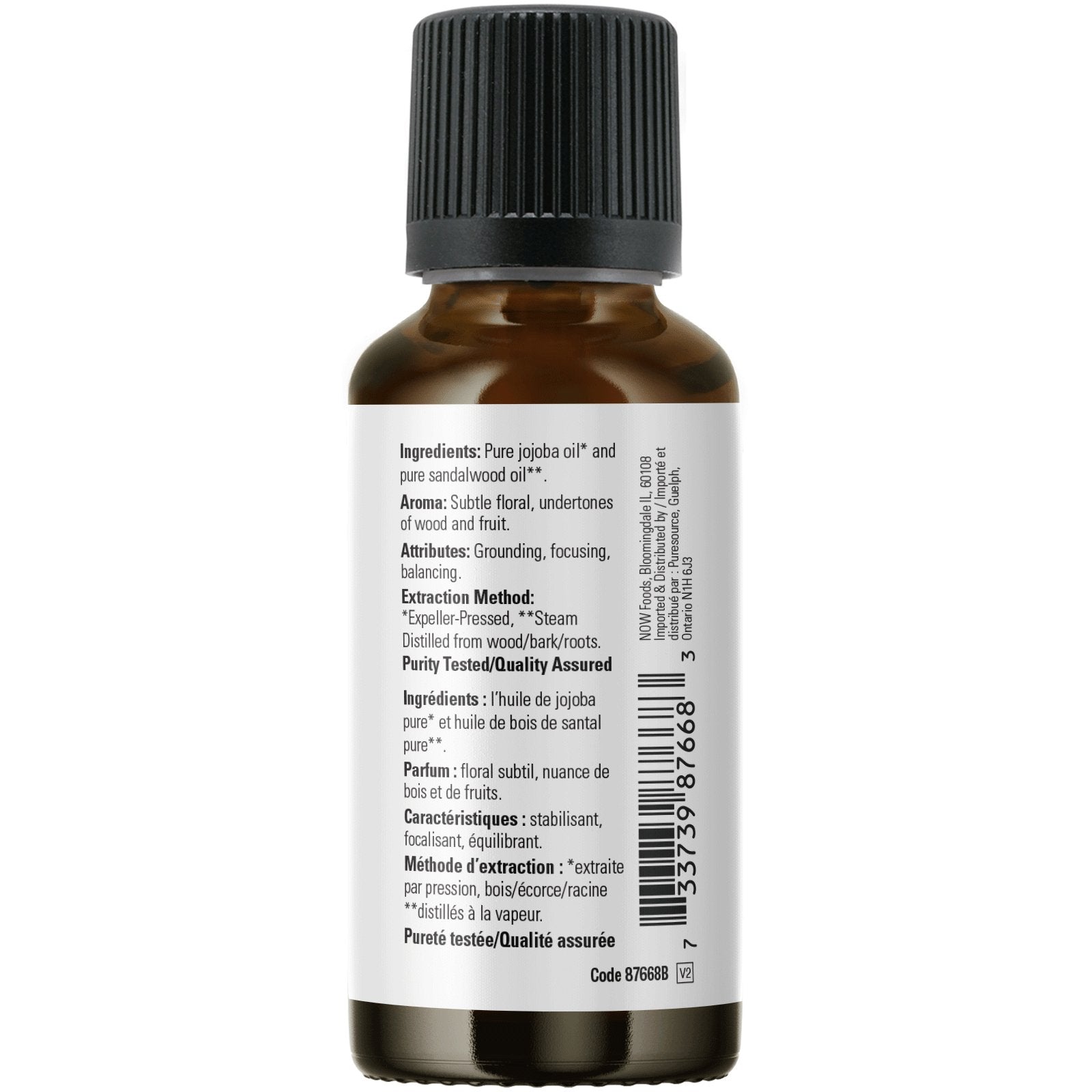 Now Sandalwood Oil Blend 30mL - Nutrition Plus