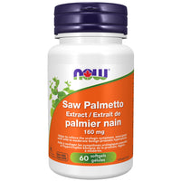 Thumbnail for Now Saw Palmetto Extract 160mg 60 Softgels - Nutrition Plus