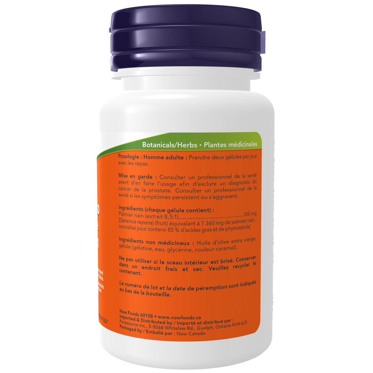 Now Saw Palmetto Extract 160mg 60 Softgels - Nutrition Plus