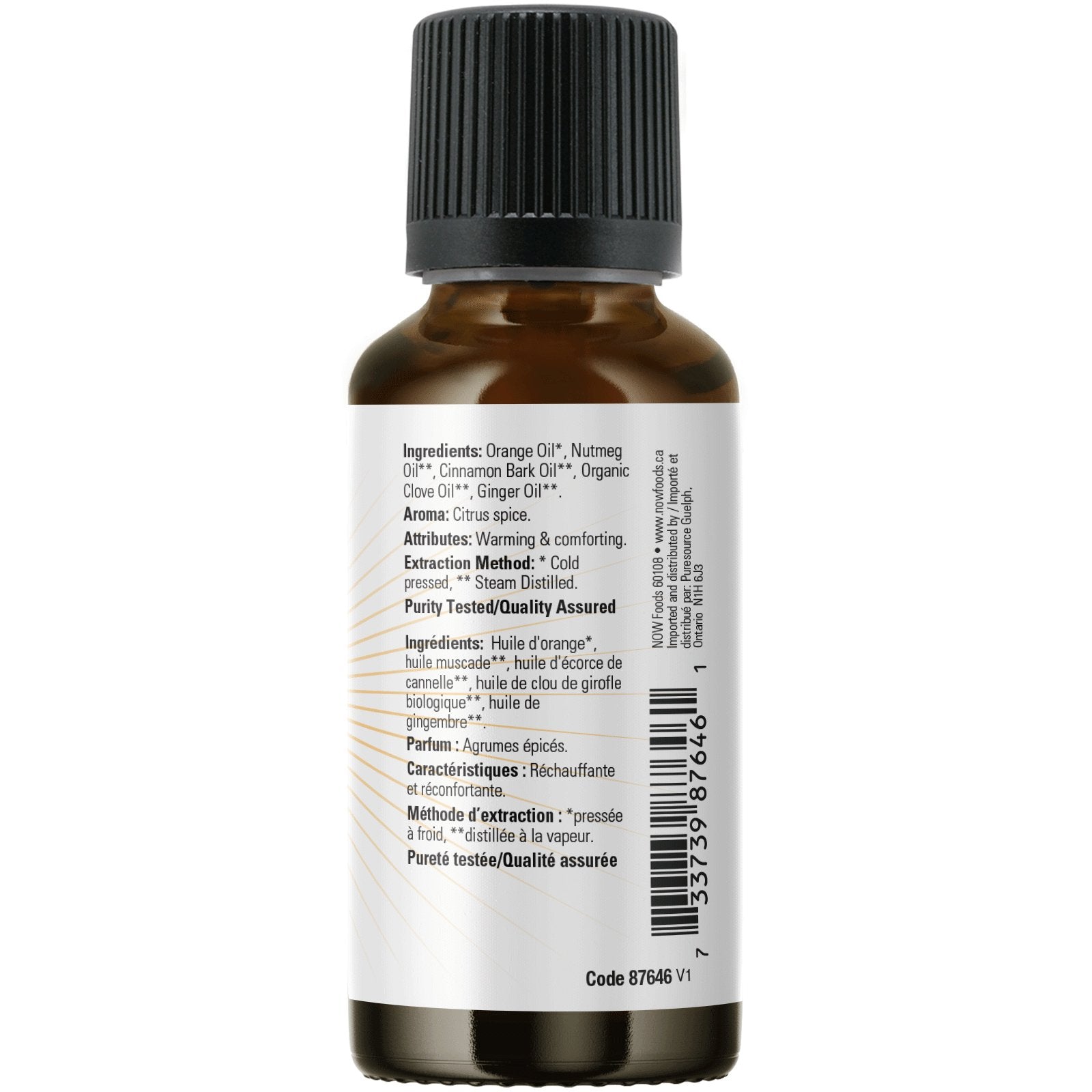 Now Spiced Cider Essential Oil Blend 30mL - Nutrition Plus