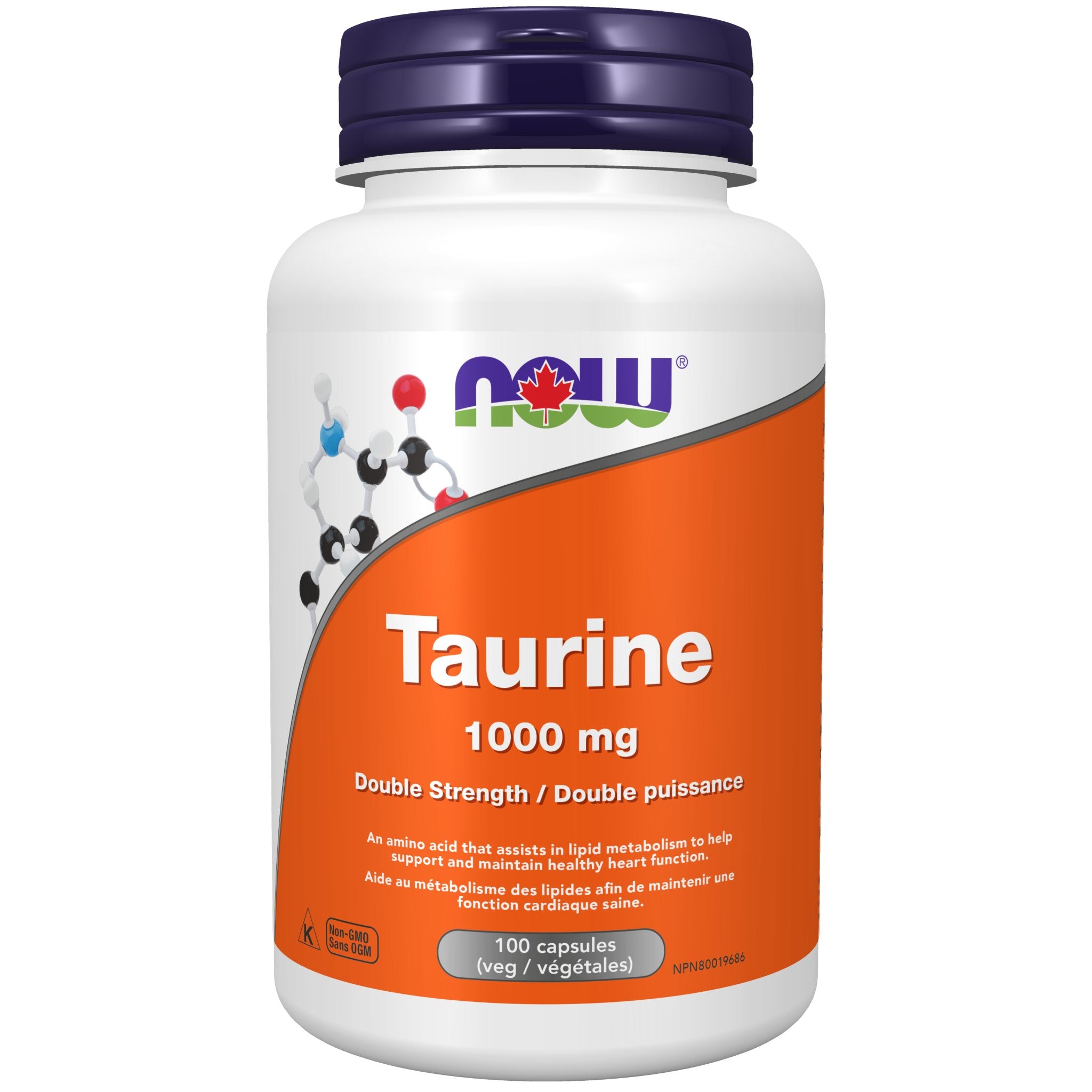 Now Taurine 1000mg 100 Veg Capsules - Nutrition Plus