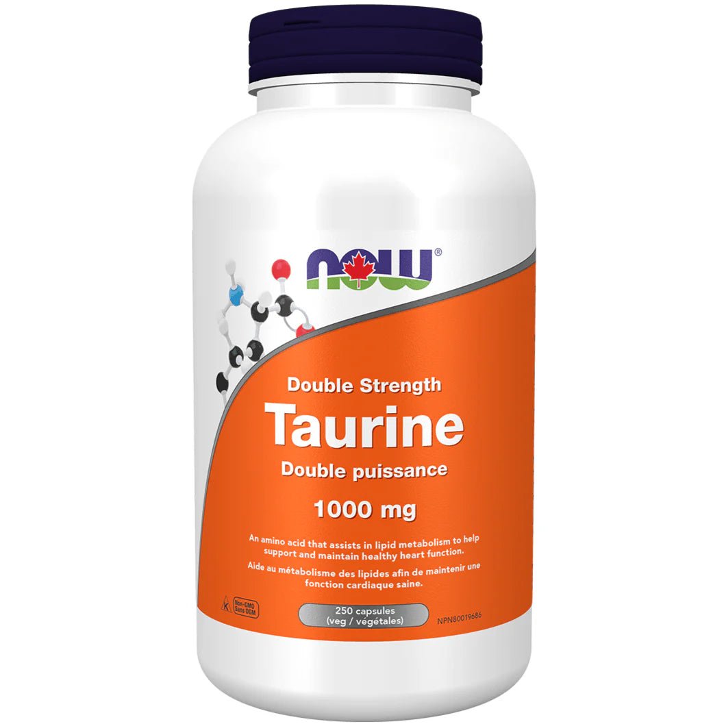 Now Taurine 1,000mg 250 Veg Capsules - Nutrition Plus