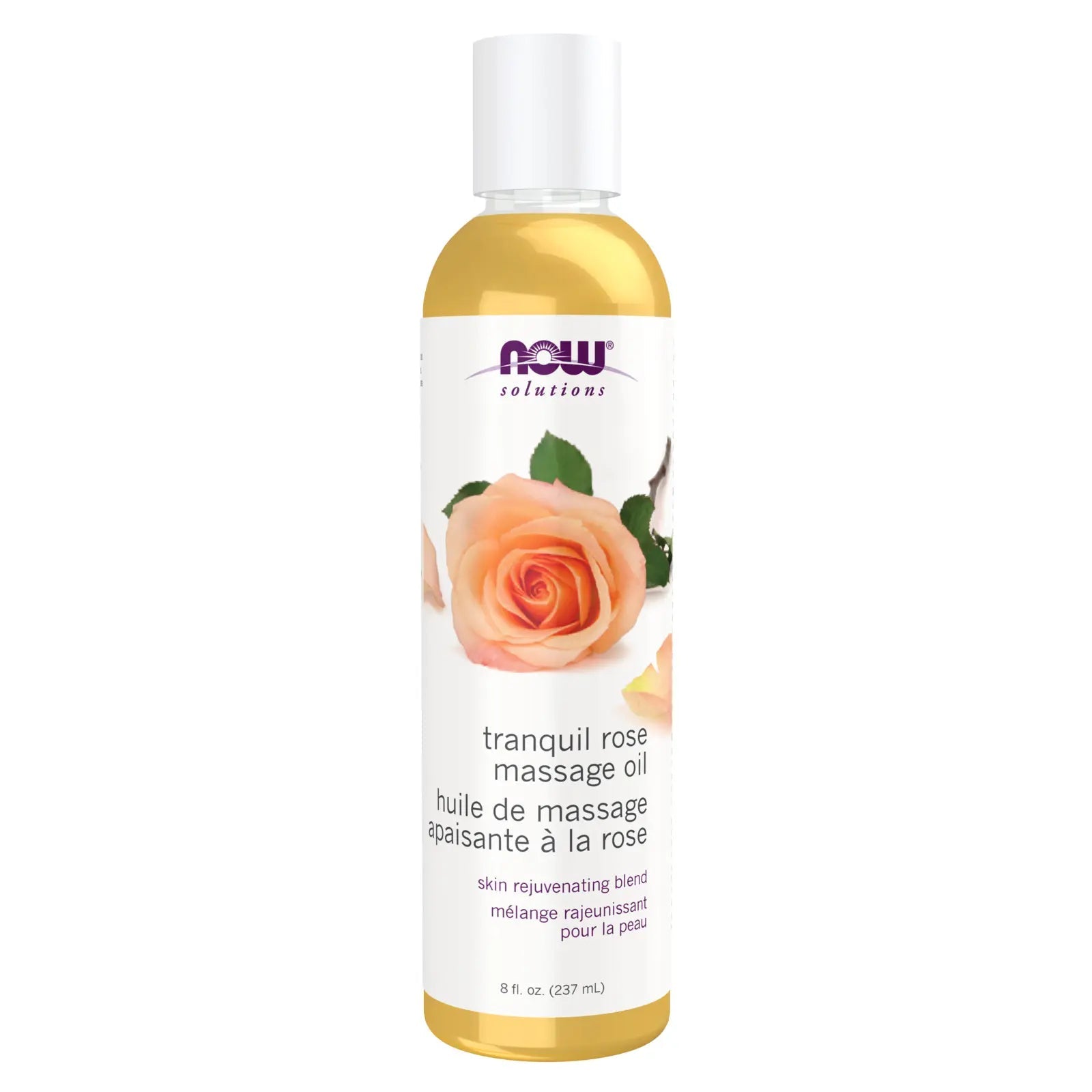 Now Tranquil Rose Massage Oil 237mL - Nutrition Plus