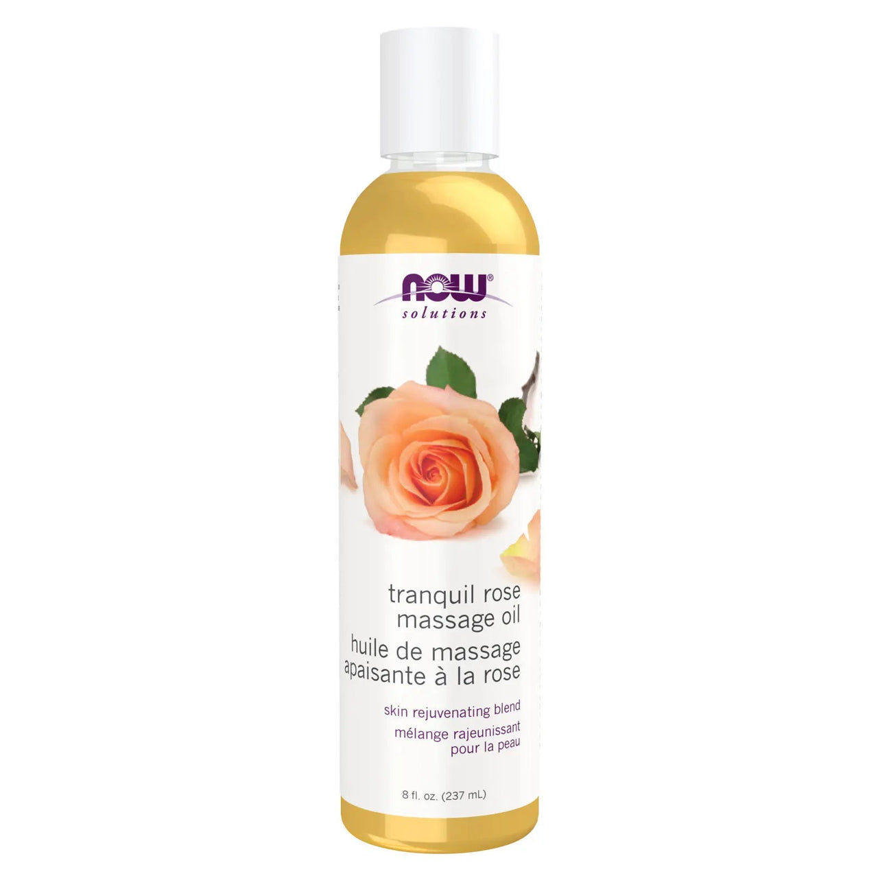 Now Tranquil Rose Massage Oil 237mL - Nutrition Plus