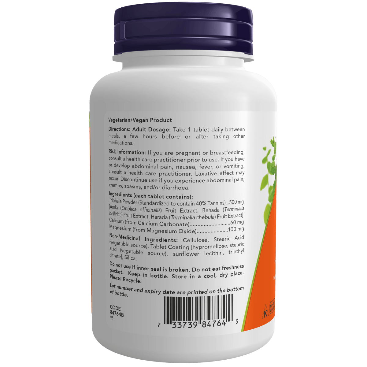 Now Triphala 500mg 120 Tablets - Nutrition Plus