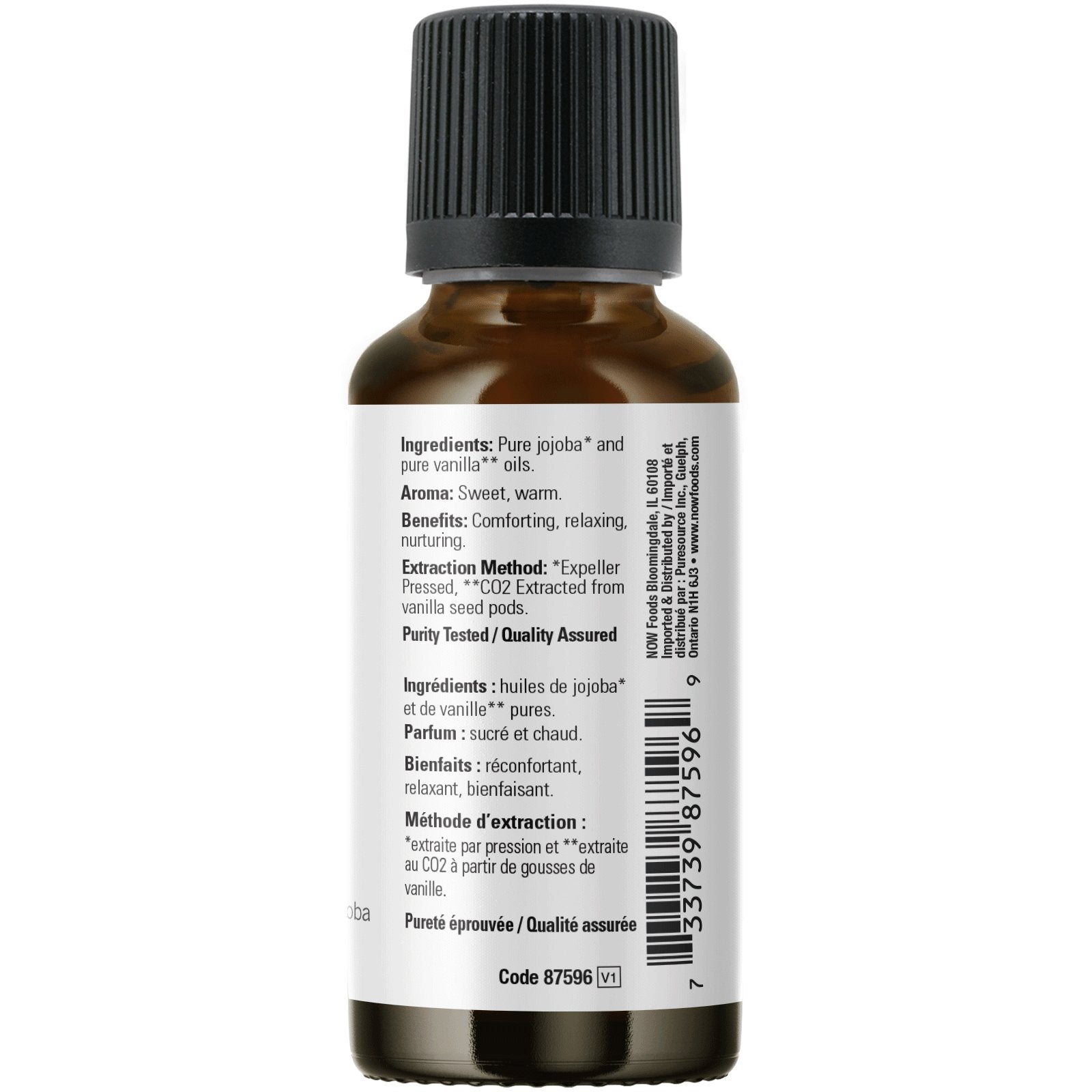 Now Vanilla Oil Blend 30mL - Nutrition Plus