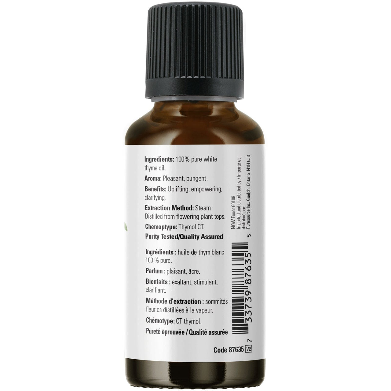 Now White Thyme Oil 30mL - Nutrition Plus