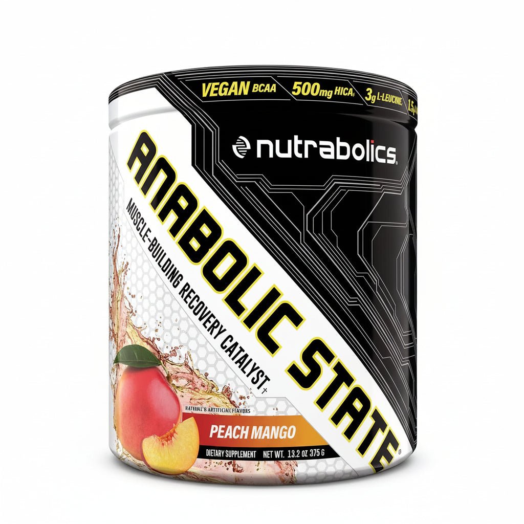 Nutrabolics Anabolic State, BCAA Peach Mango 375 Grams - Nutrition Plus
