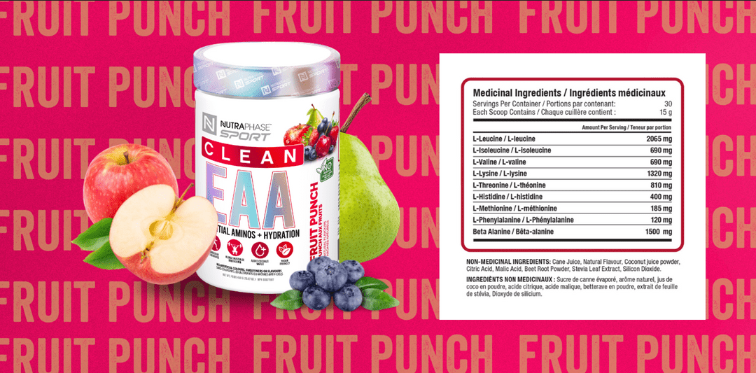 Nutraphase Clean EAA Powder 450 Grams, 30 Servings - Nutrition Plus