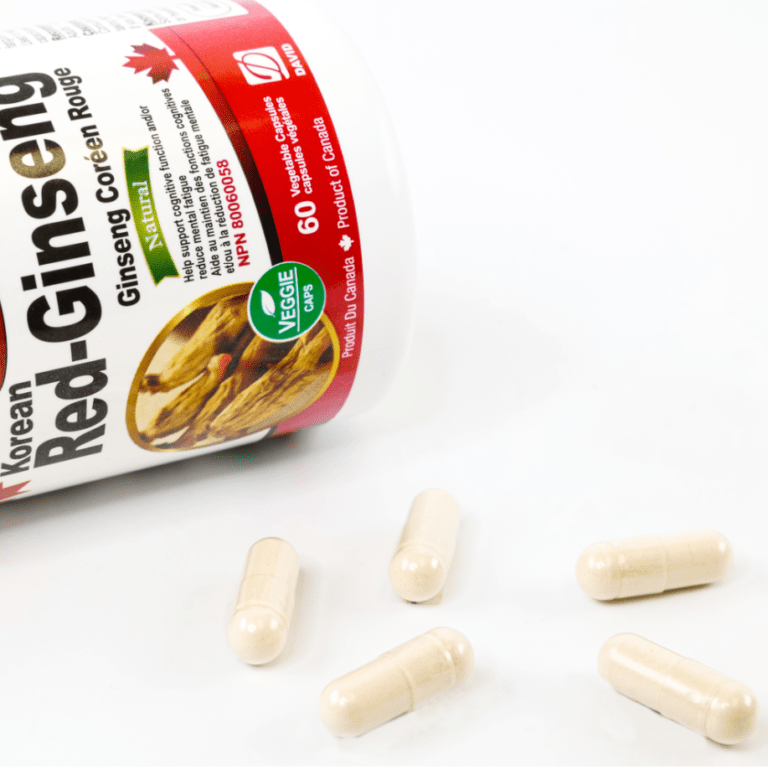 Nutridom Korean Red Ginseng 500mg 60 Veg Capsules - Nutrition Plus