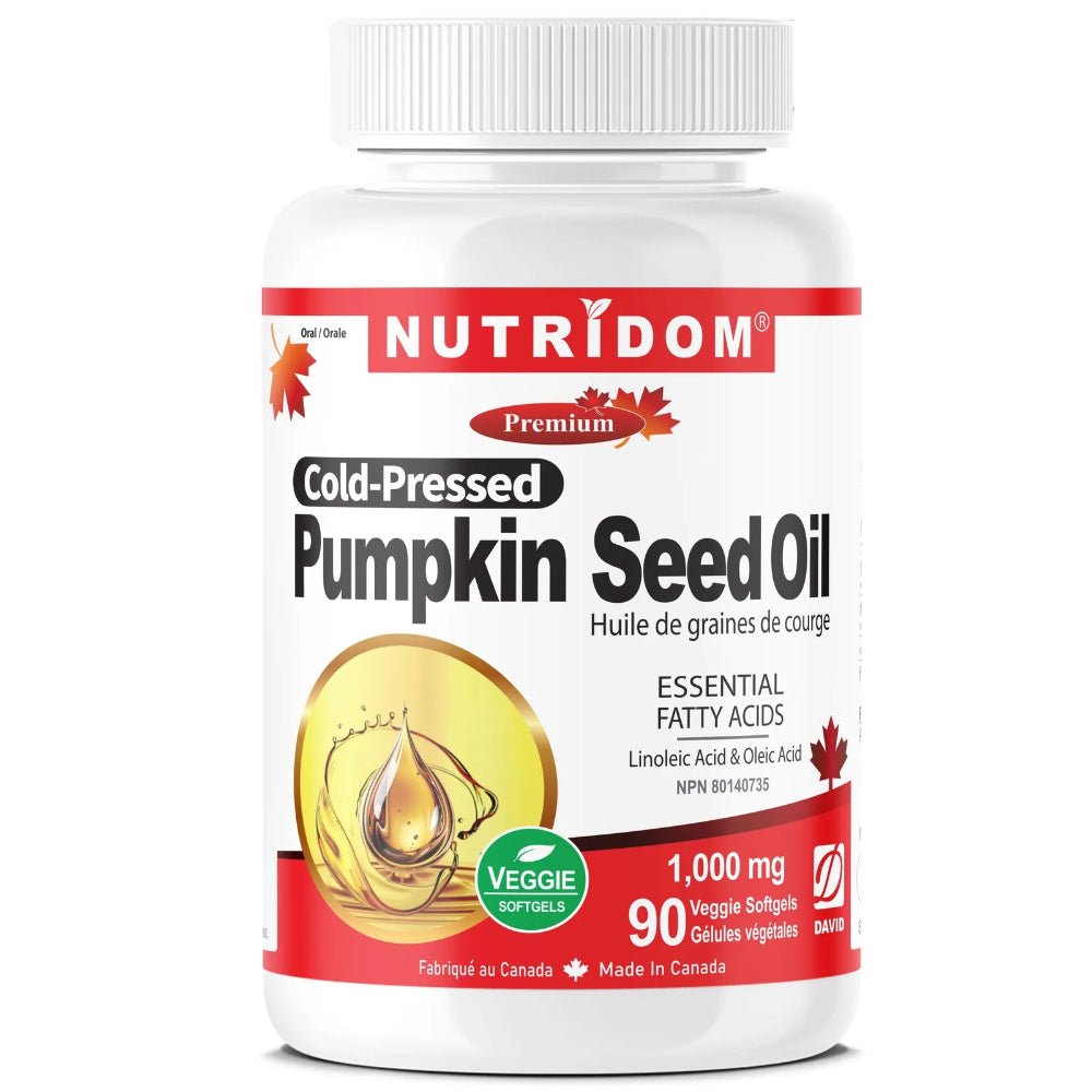 Nutridom Pumpkin Seed Oil 1000mcg - 90 Veg Softgels - Nutrition Plus
