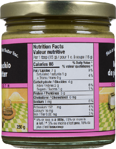 Nuts to You Smooth Pistachio Butter 250 Grams - Nutrition Plus