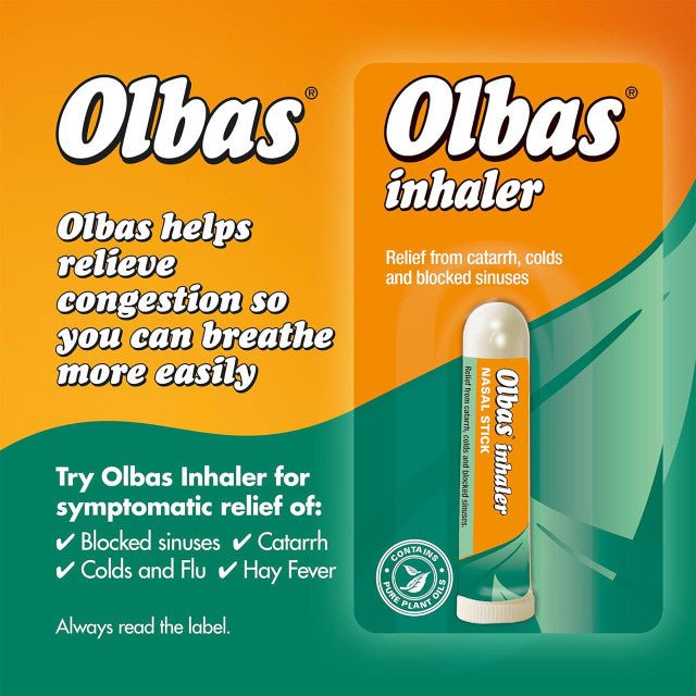 Olbas Inhaler Vapour Stick, 0.7mL - Nutrition Plus