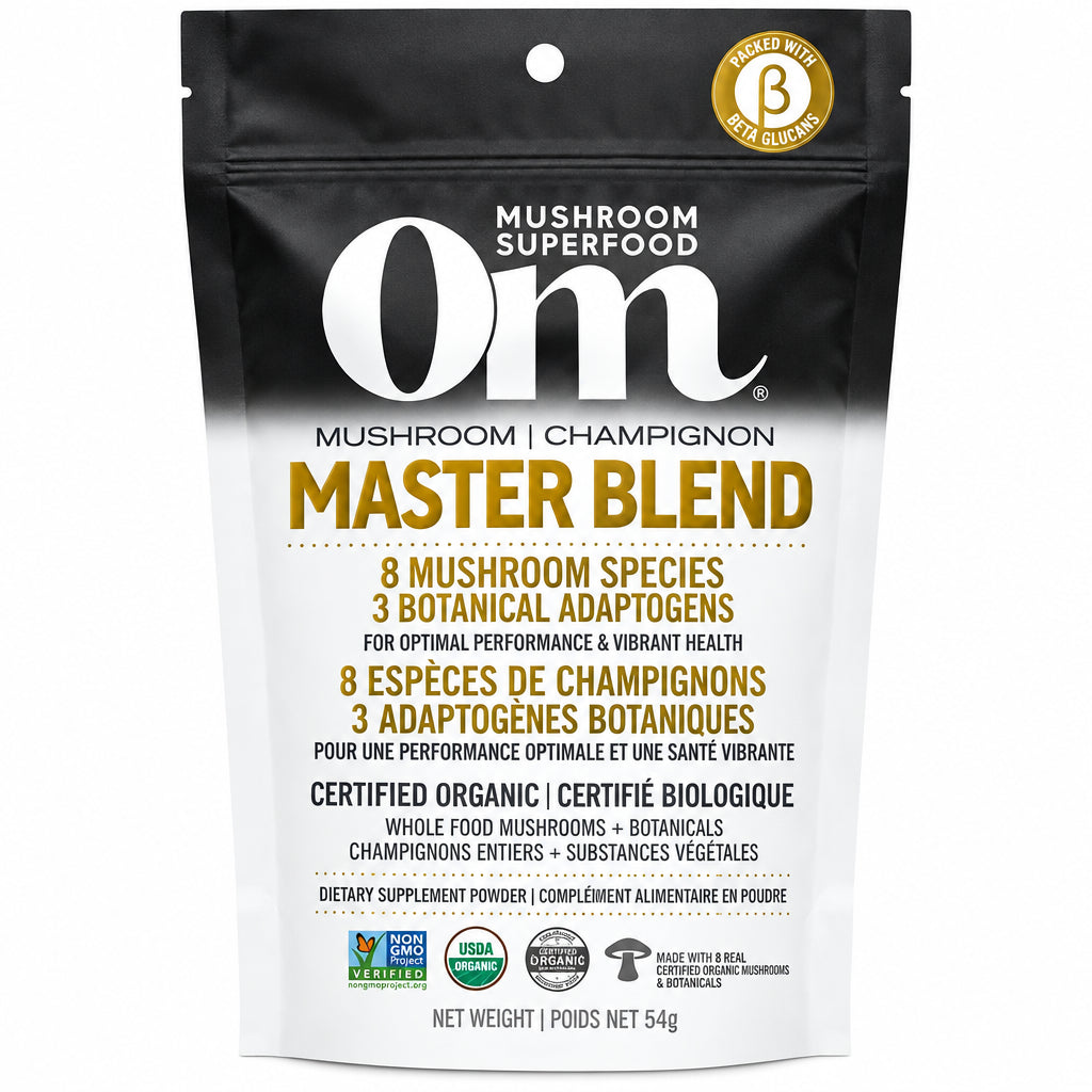 OM Master Blend Organic Mushroom Powder 54 Grams - Nutrition Plus
