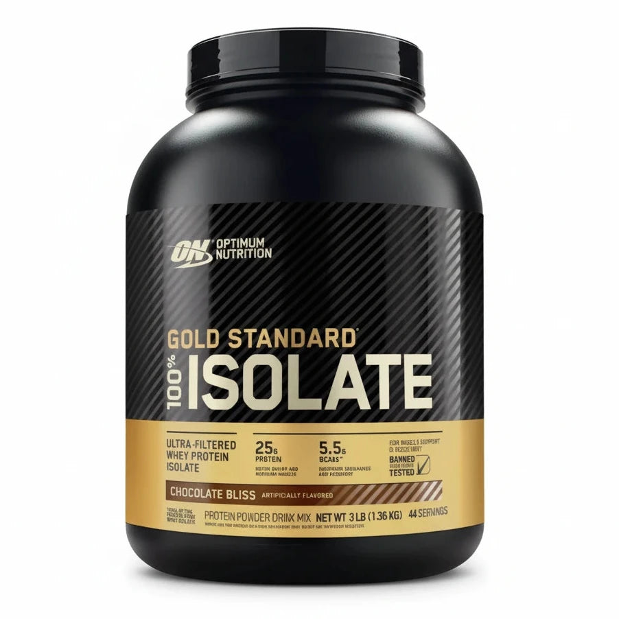 Optimum Nutrition Gold Standard 100% Isolate, Chocolate Bliss 3 Lbs