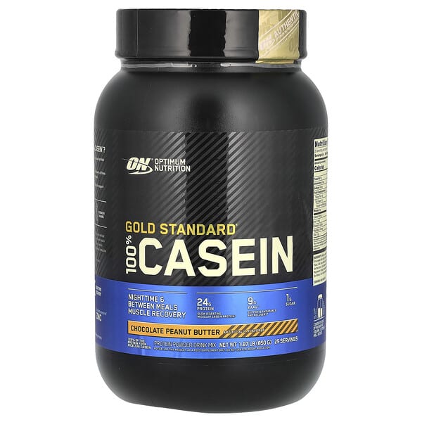 Optimum Nutrition Gold Standard Casein Chocolate Peanut Butter 1.87 lb - Nutrition Plus