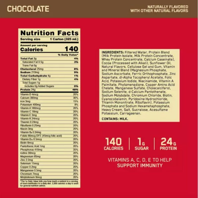 Optimum Nutrition Gold Standard Protein Shake 325mL - Nutrition Plus