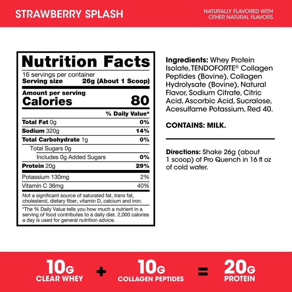 Optimum Nutrition Pro Quench 20 Servings, 520 Grams - Nutrition Plus