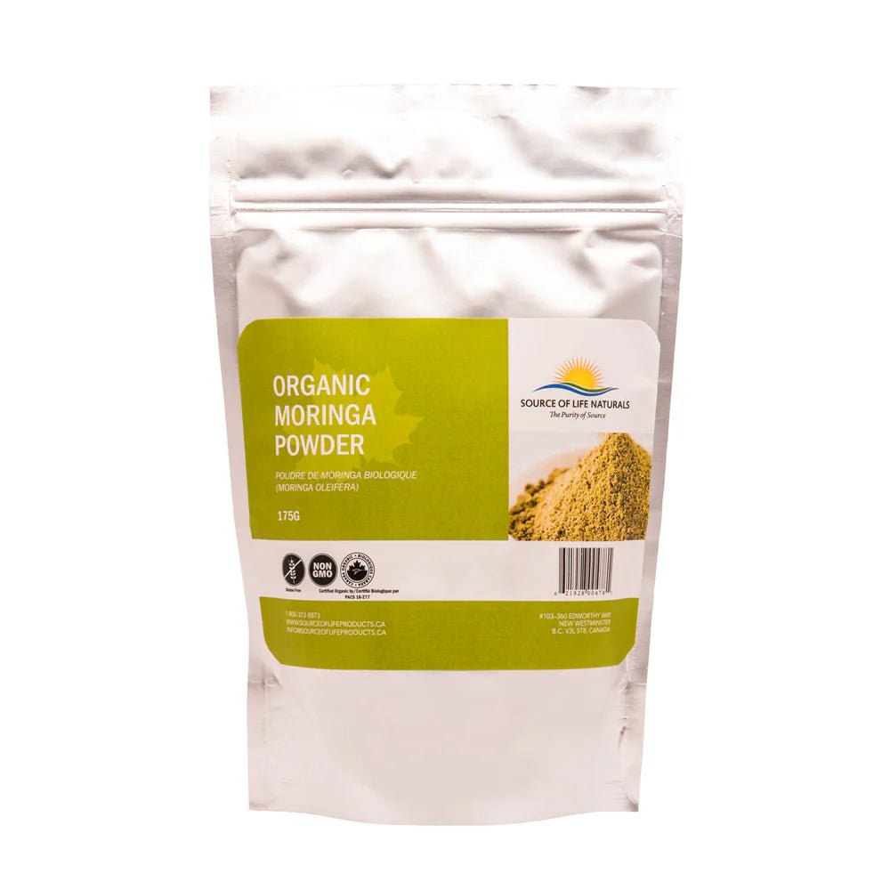 Organic Moringa Powder 175 Grams, Source of Life Naturals - Nutrition Plus