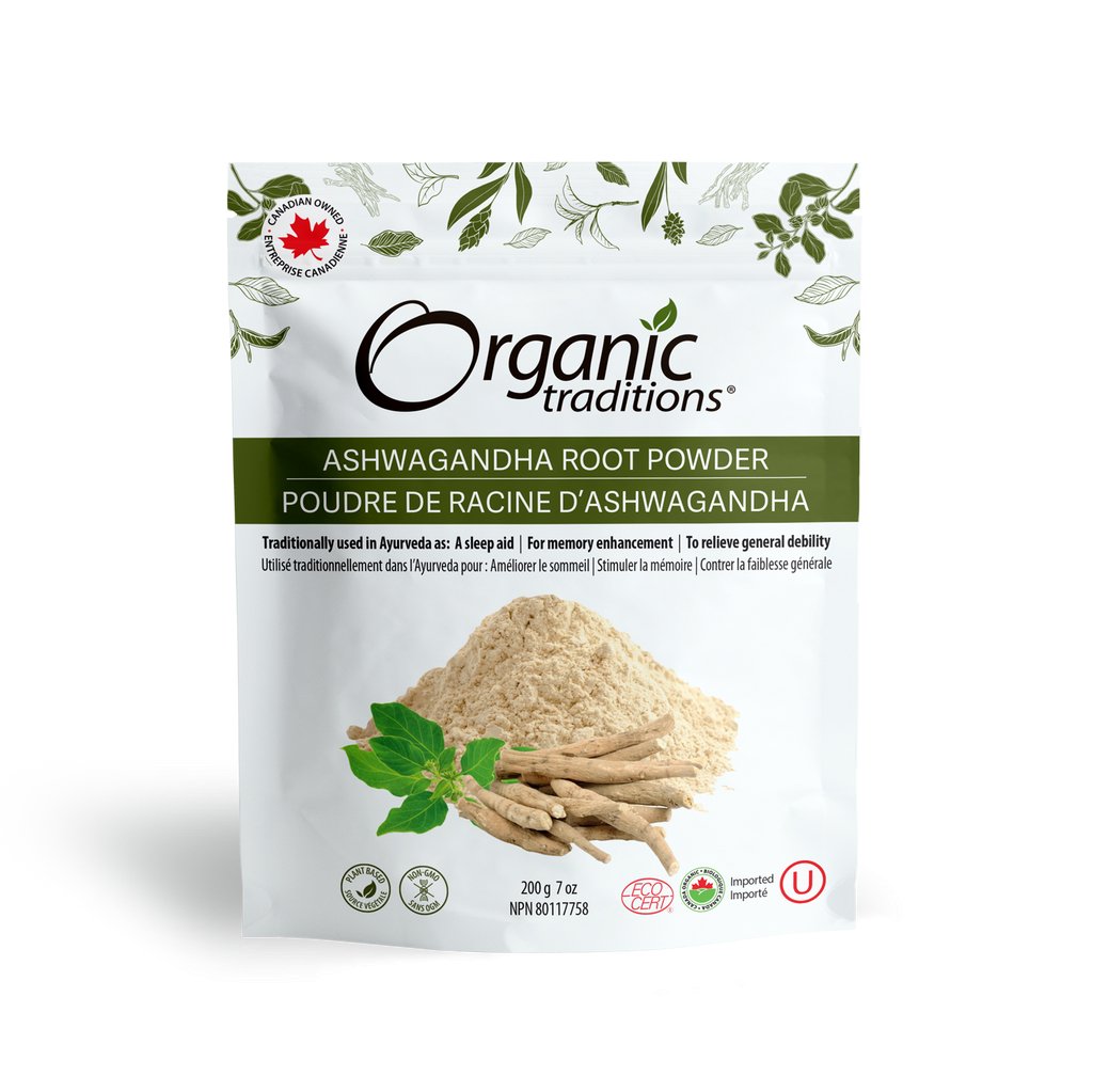 Organic Traditions Organic Ashwagandha 200 Grams - Nutrition Plus