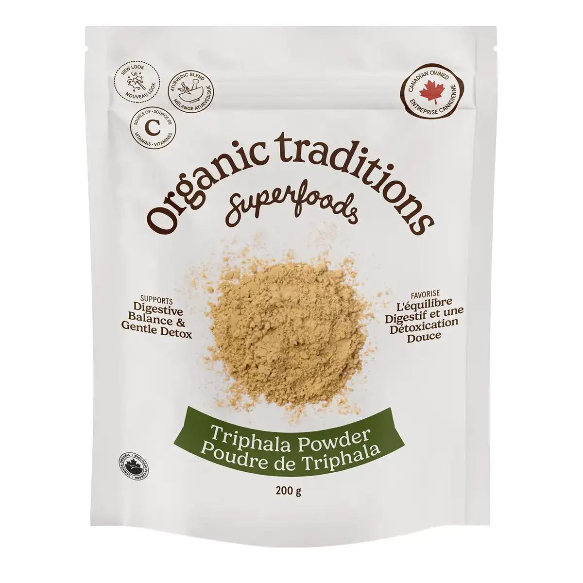 Organic Traditions Organic Triphala Powder 200 Grams - Nutrition Plus