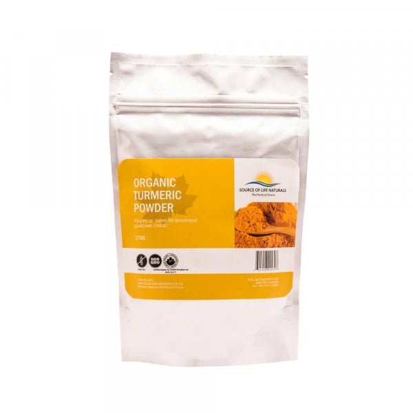 Organic Turmeric Powder 175 Grams, Source of Life Naturals - Nutrition Plus