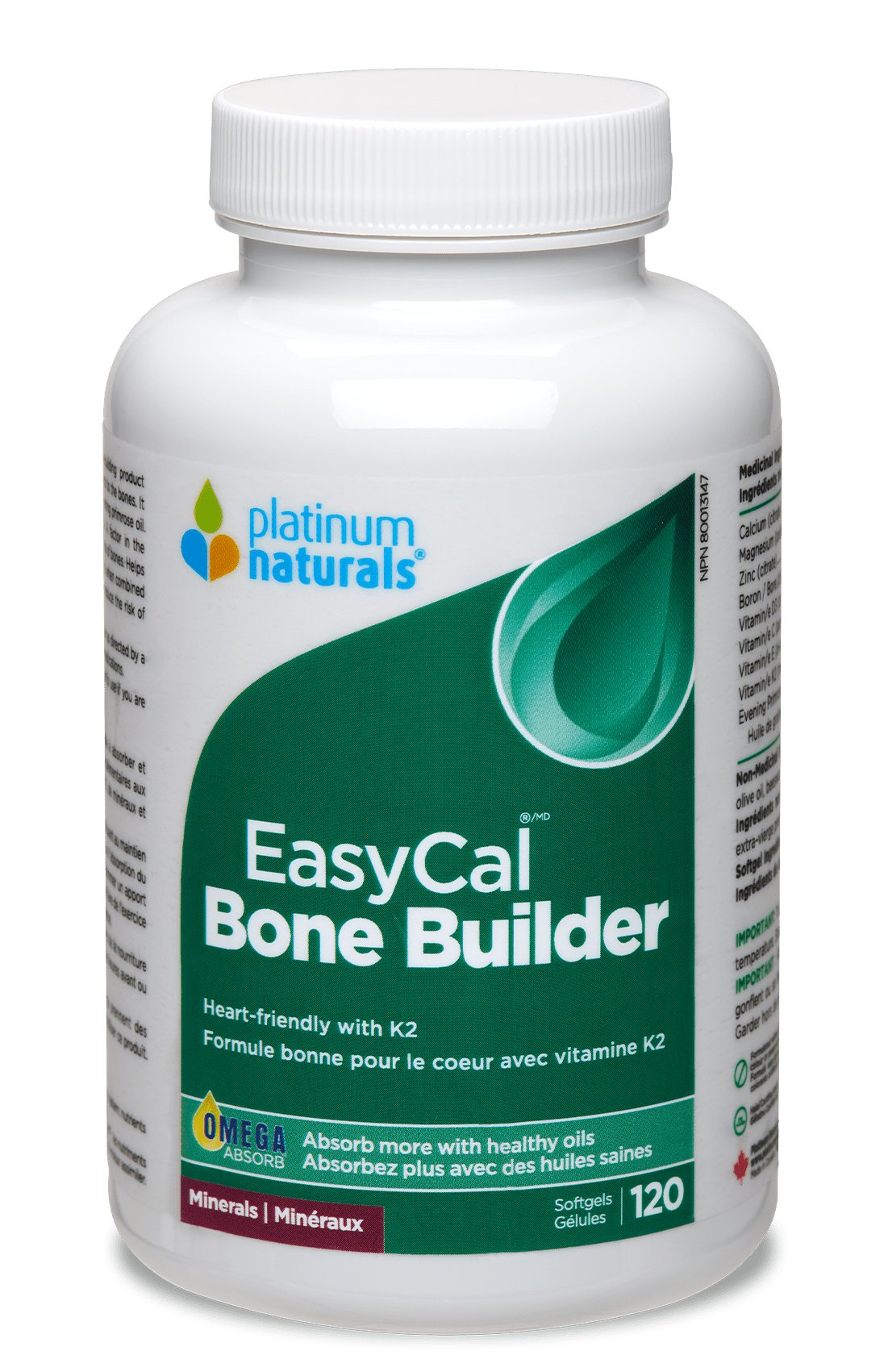 Platinum Naturals EasyCal® Bone Builder Softgels - Nutrition Plus