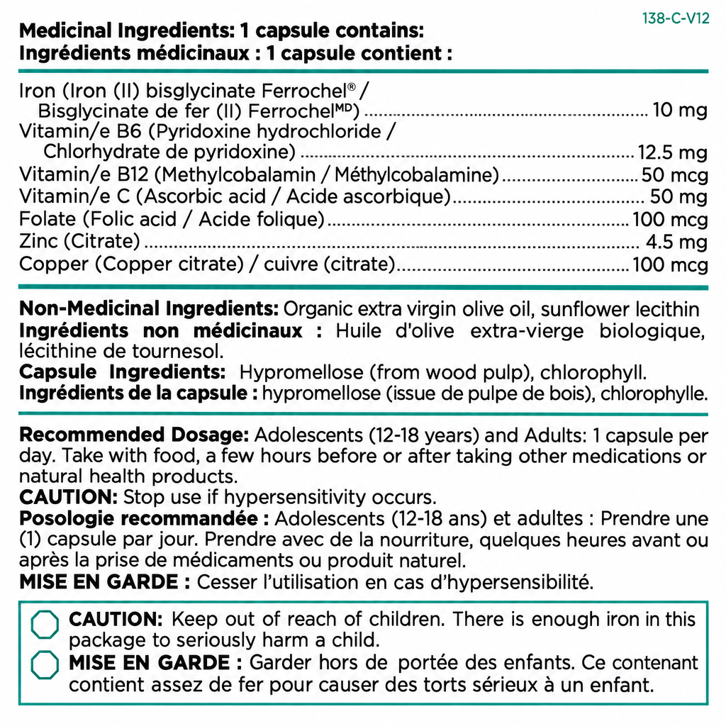 Platinum Naturals EasyIron® Extra Gentle 60 Veg Liquid Capsules - Nutrition Plus