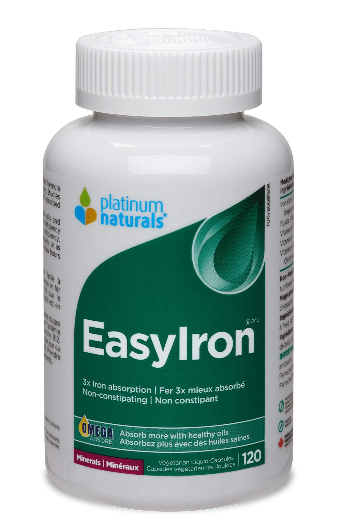 Platinum Naturals EasyIron® Veg Liquid Capsules - Nutrition Plus