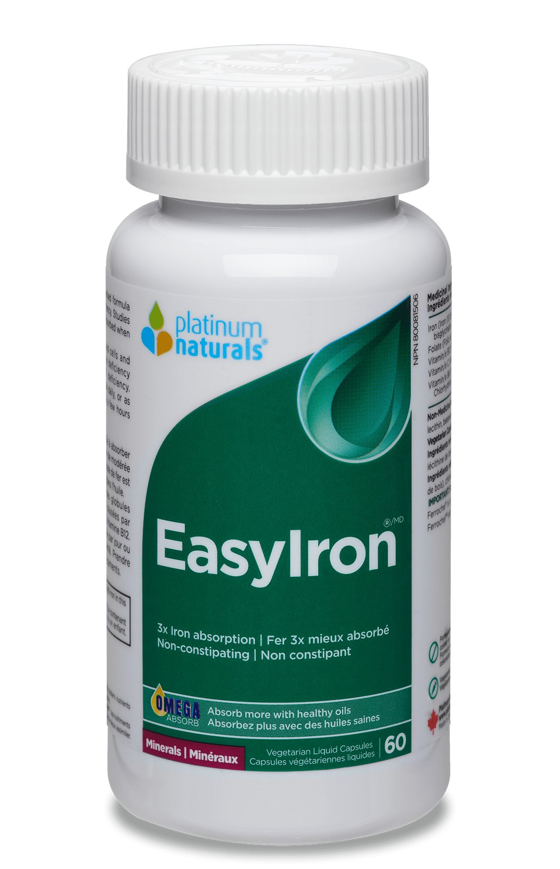 Platinum Naturals EasyIron® Veg Liquid Capsules - Nutrition Plus