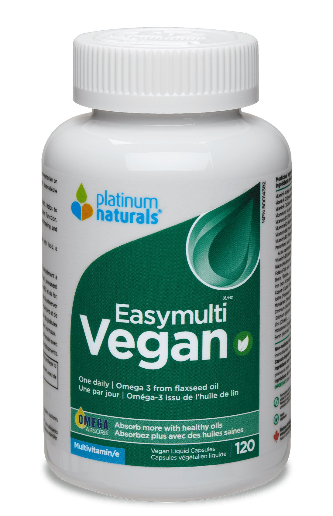 Platinum Naturals EasyMulti Vegan 120 Softgels - Nutrition Plus