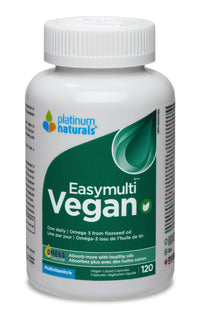 Thumbnail for Platinum Naturals EasyMulti Vegan 120 Softgels - Nutrition Plus