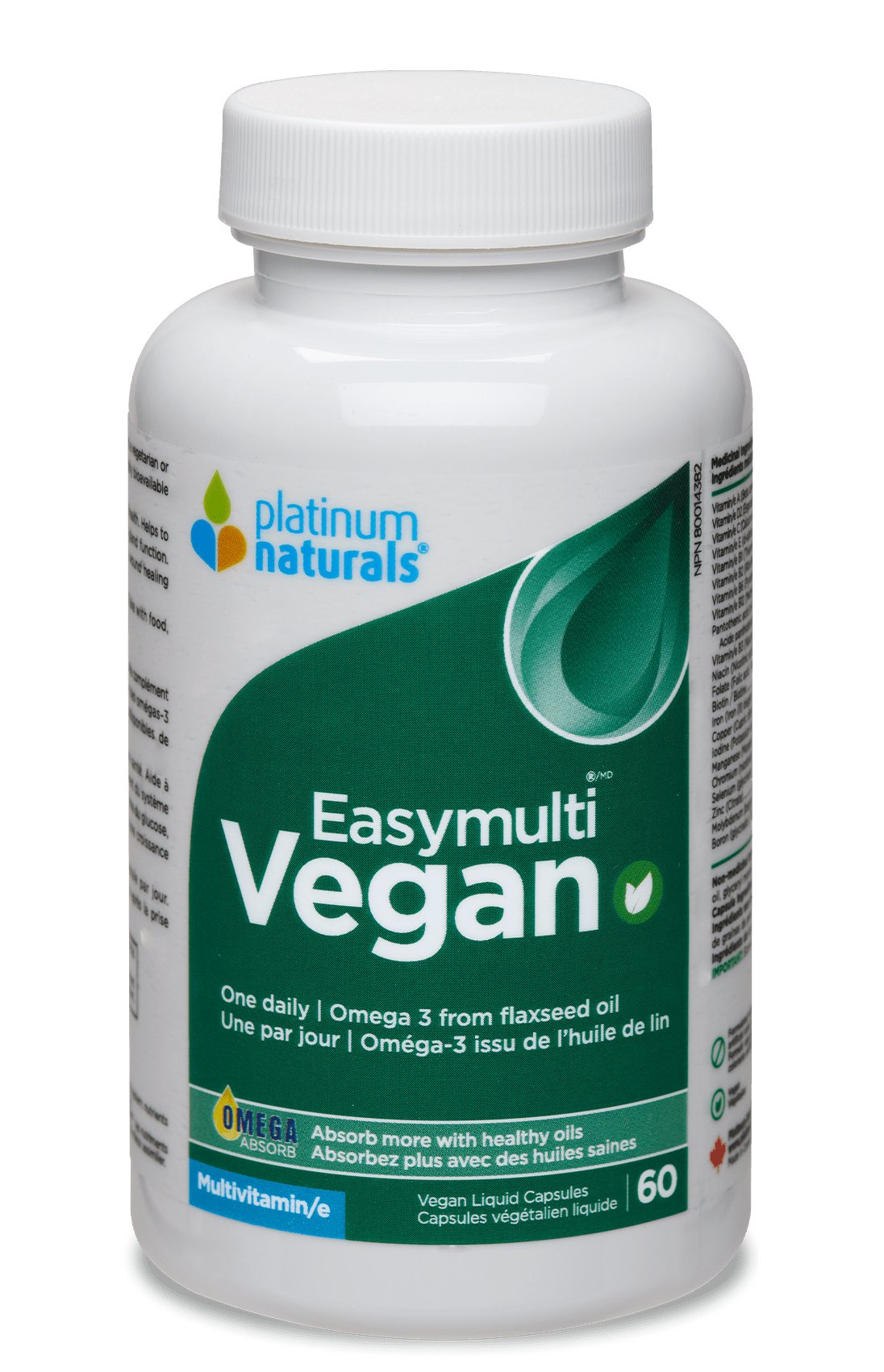 Platinum Naturals EasyMulti Vegan 60 Softgels - Nutrition Plus