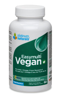 Thumbnail for Platinum Naturals EasyMulti Vegan 60 Softgels - Nutrition Plus