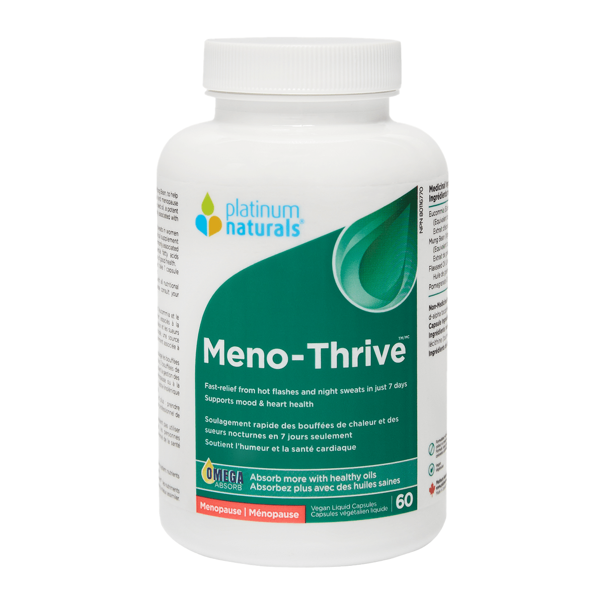 Platinum Naturals Meno - Thrive 60 Softgels - Nutrition Plus