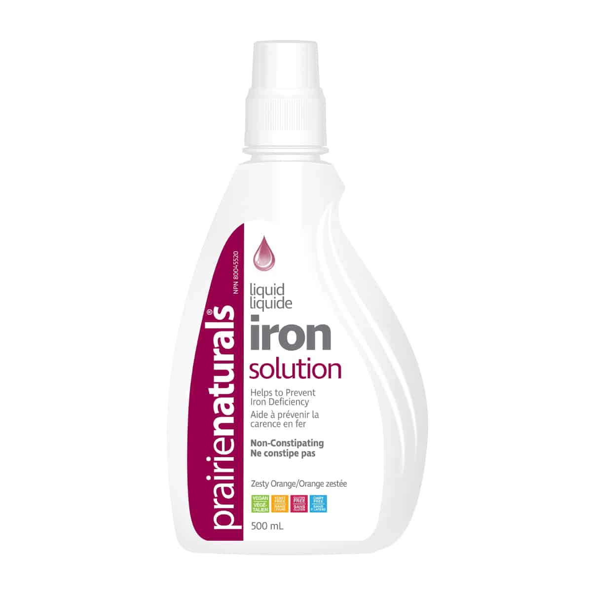 Prairie Naturals Liquid Iron Solution Ionic 500mL - Nutrition Plus