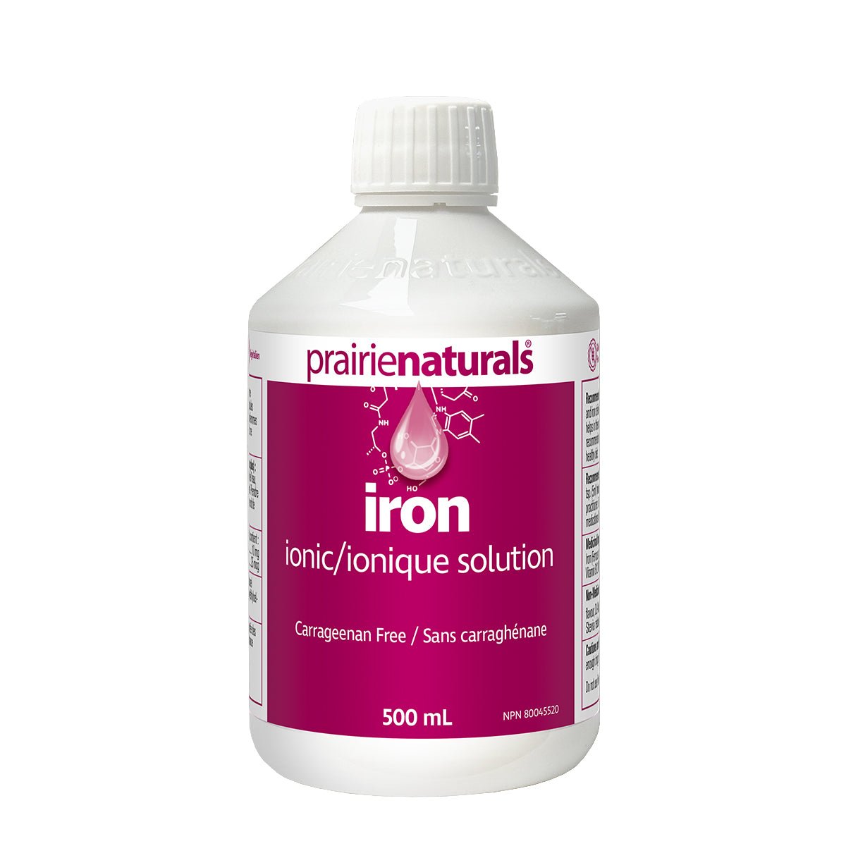 Prairie Naturals Liquid Iron Solution Ionic 500mL - Nutrition Plus