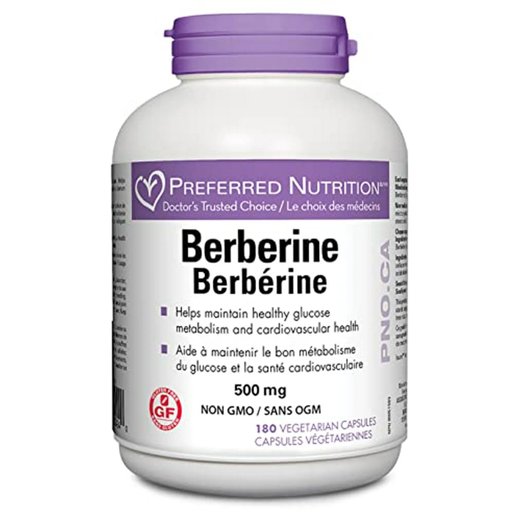 Preferred Nutrition Berberine 180 Vegetarian Capsules - Nutrition Plus