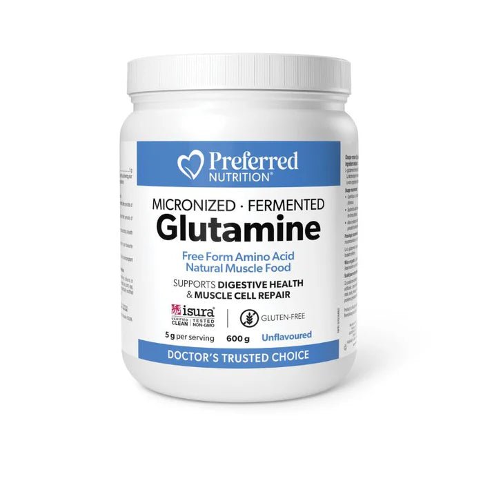 Preferred Nutrition Fermented Micronized L - Glutamine 600 Grams - Nutrition Plus