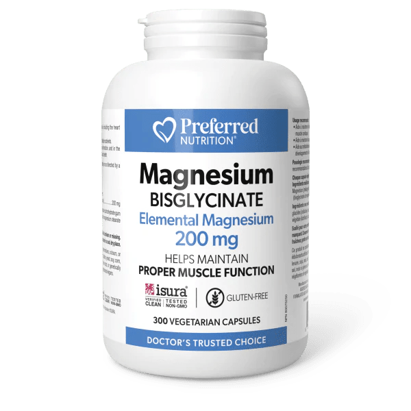 Preferred Nutrition Magnesium Bisglycinate 300 Veg Capsules - Nutrition Plus