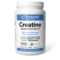 Thumbnail for Preferred Nutrition Micronized Creatine 400 Grams Powder, Unflavoured - Nutrition Plus