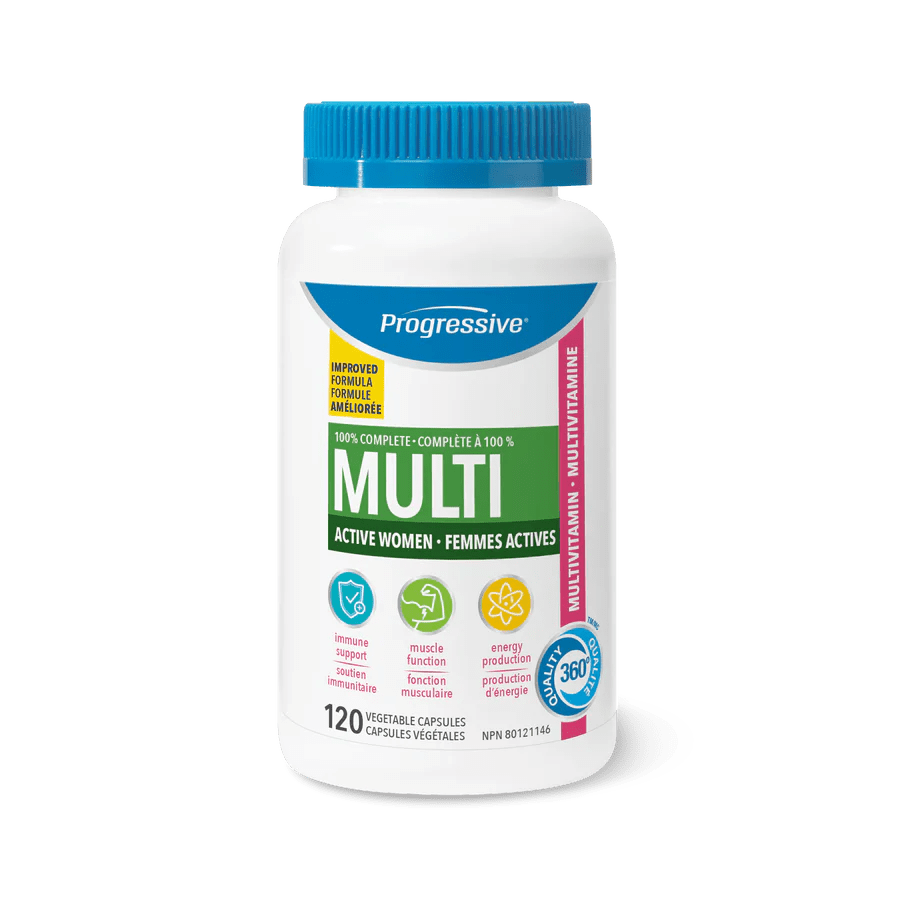 Progressive Multi for Active Women 120 Veg Capsules - Nutrition Plus