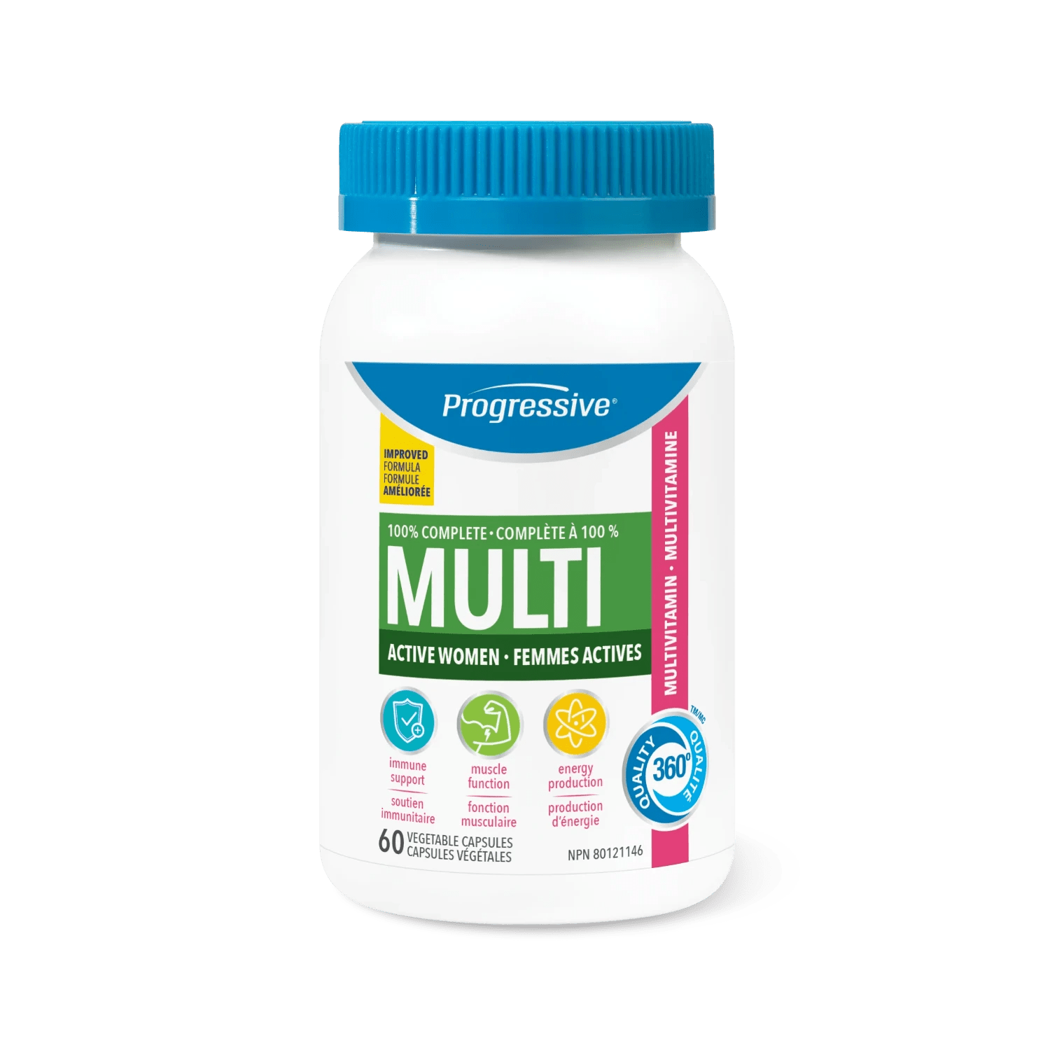 Progressive Multi for Active Women 60 Veg Capsules - Nutrition Plus