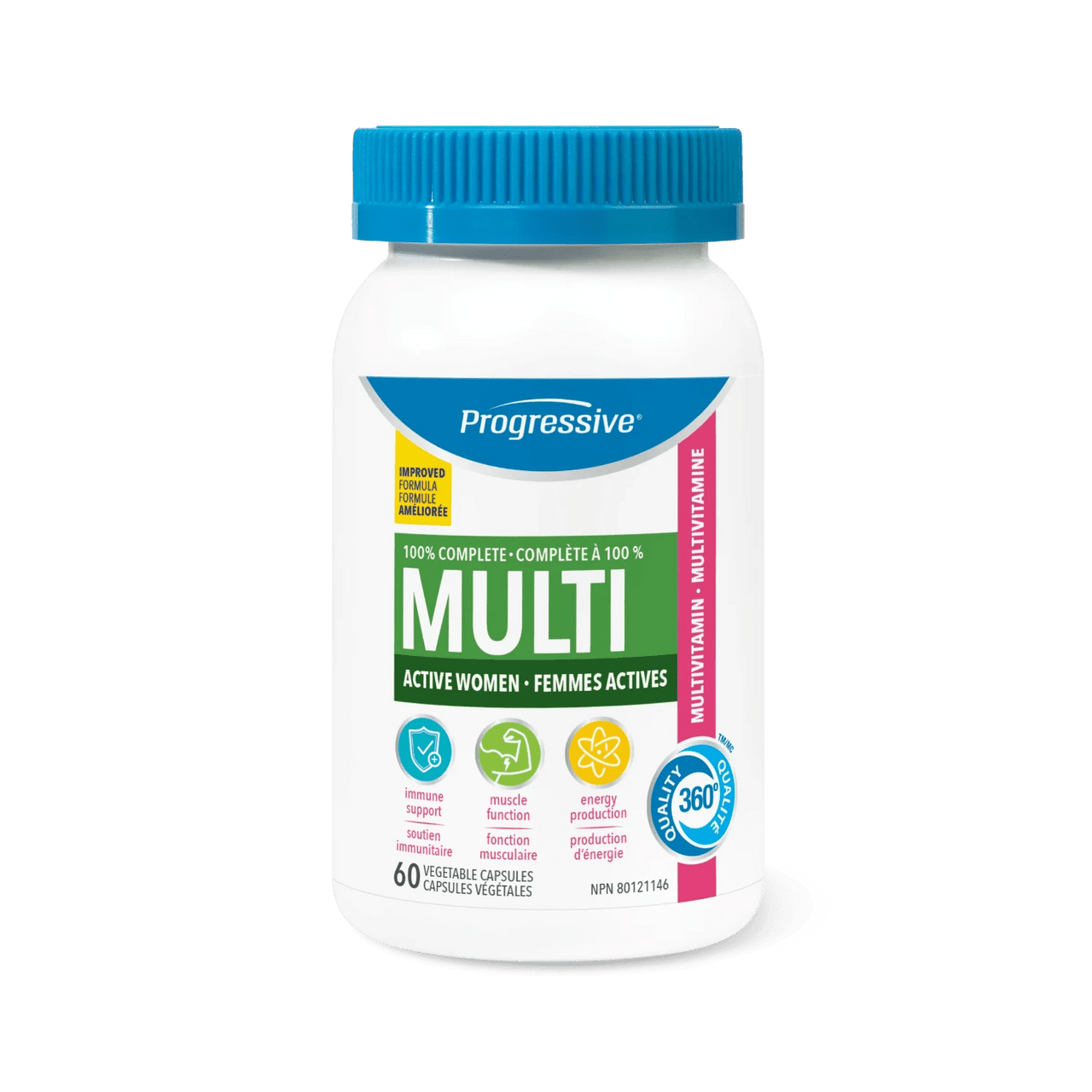 Progressive Multi for Active Women 60 Veg Capsules - Nutrition Plus