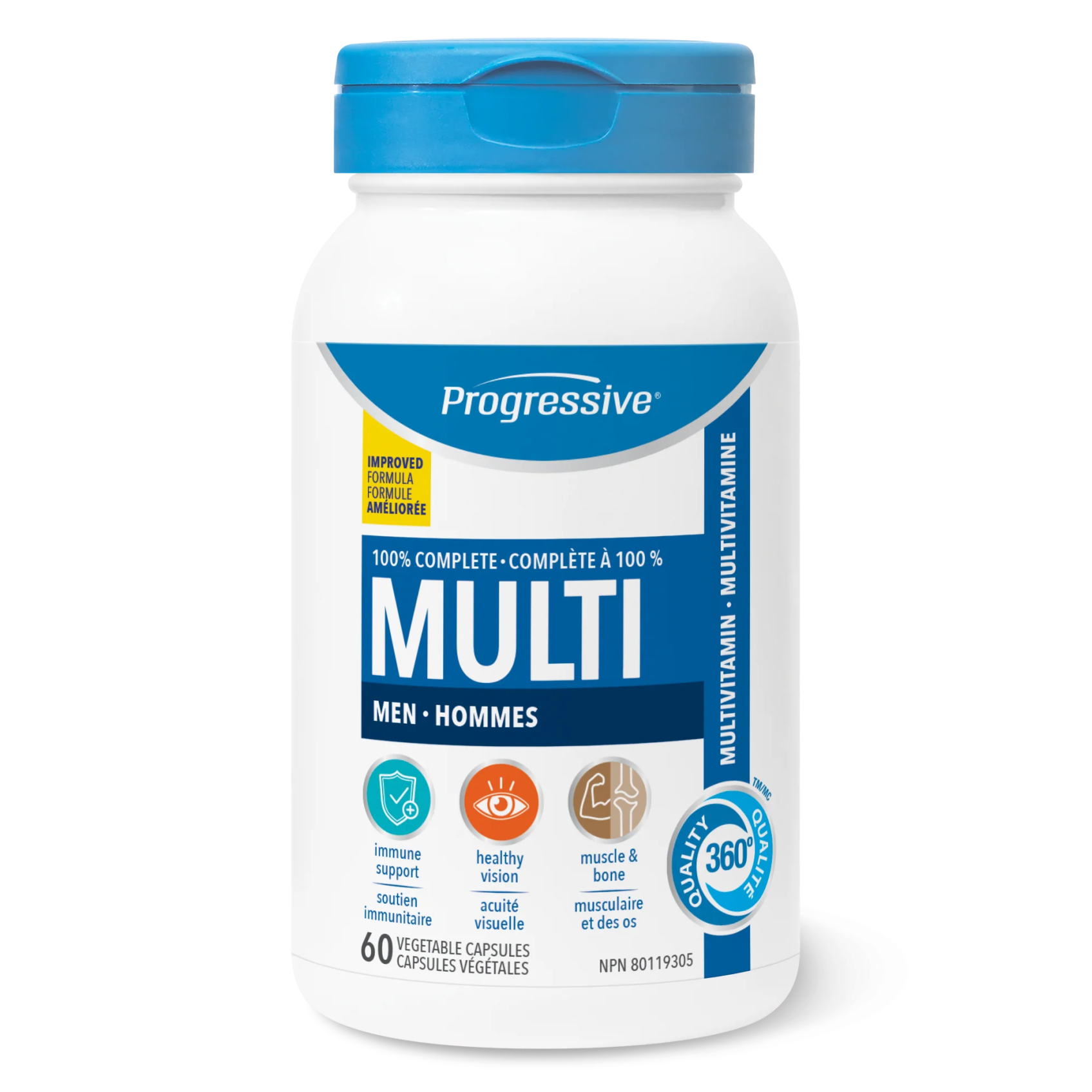 Progressive Multi for Adult Men 60 Veg Capsules - Nutrition Plus
