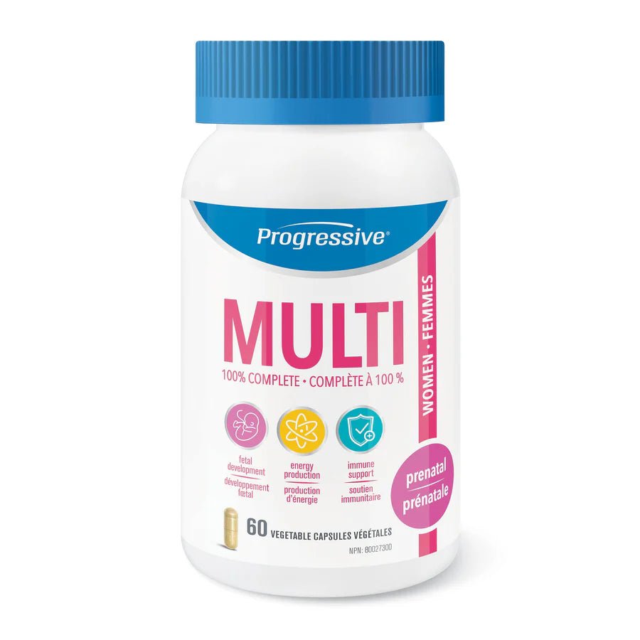 Progressive Multivitamins for Prenatal Women 60 Veg Capsules - Nutrition Plus