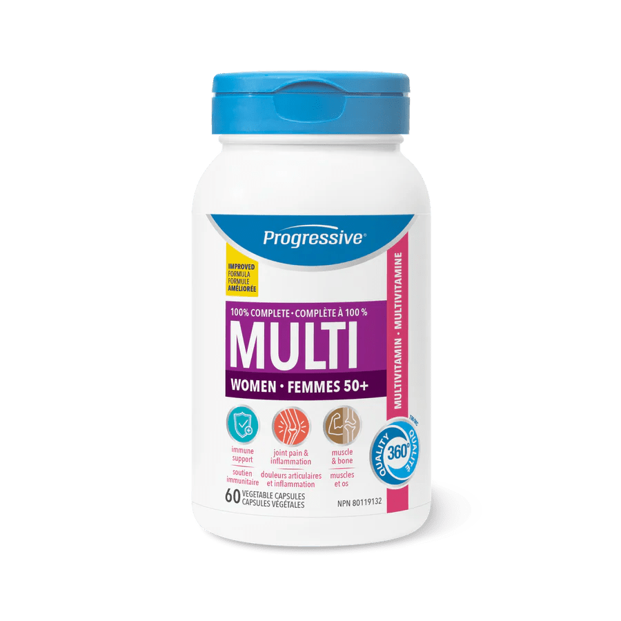 Progressive Multivitamins for Women 50+ 60 Veg Capsules - Nutrition Plus