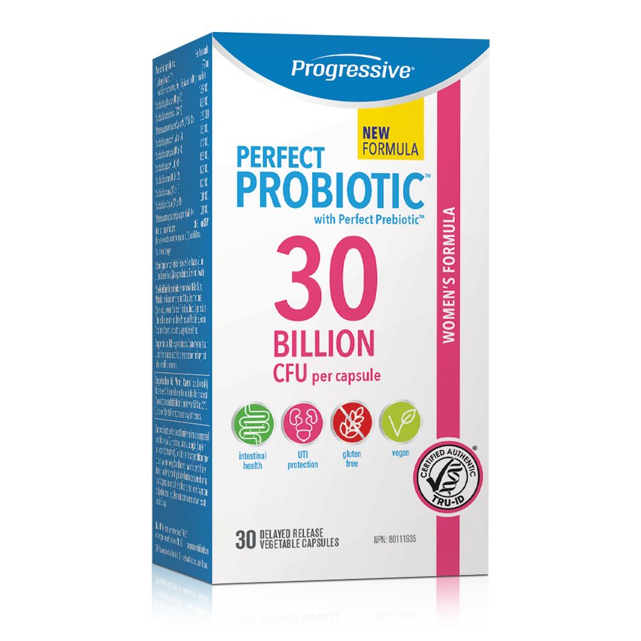 Progressive Perfect Probiotic Women's Formula 30 Billion CFU 30 DR Veg Capsules - Nutrition Plus