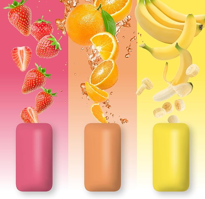 PUR Jumbo Gum Natural Strawberry, Banana, Orange Flavour 20 Pieces - Nutrition Plus